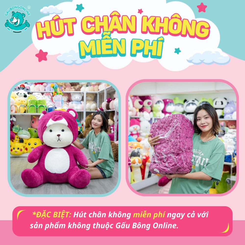 Dịch Vụ Hút Chân Không Miễn Phí Chỉ Có Tại Gấu Bông Online