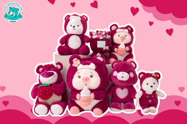 BST gấu hồng đậm