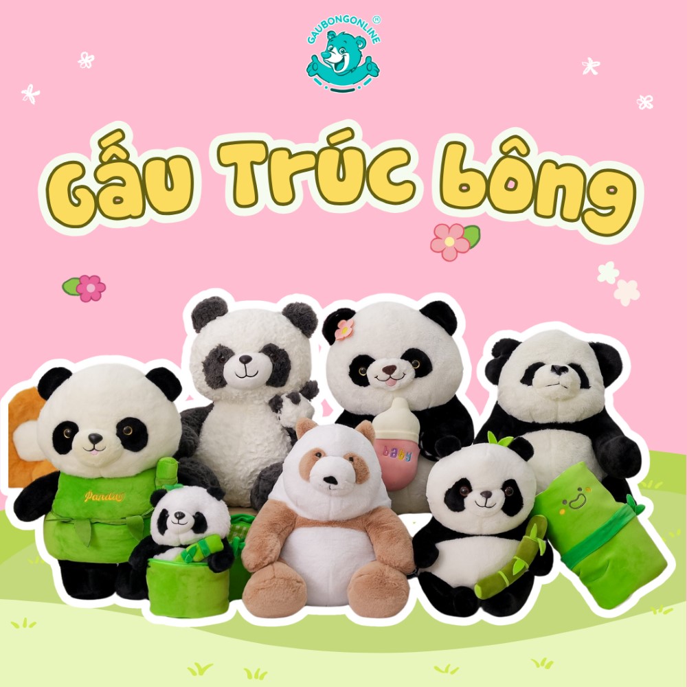 Dừng lại đôi chút ngắm nghía biệt đội gấu trúc siêu cưng nhà Gấu Bông Online