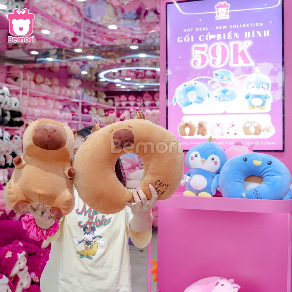 Gối Cổ Biến Hình Capybara