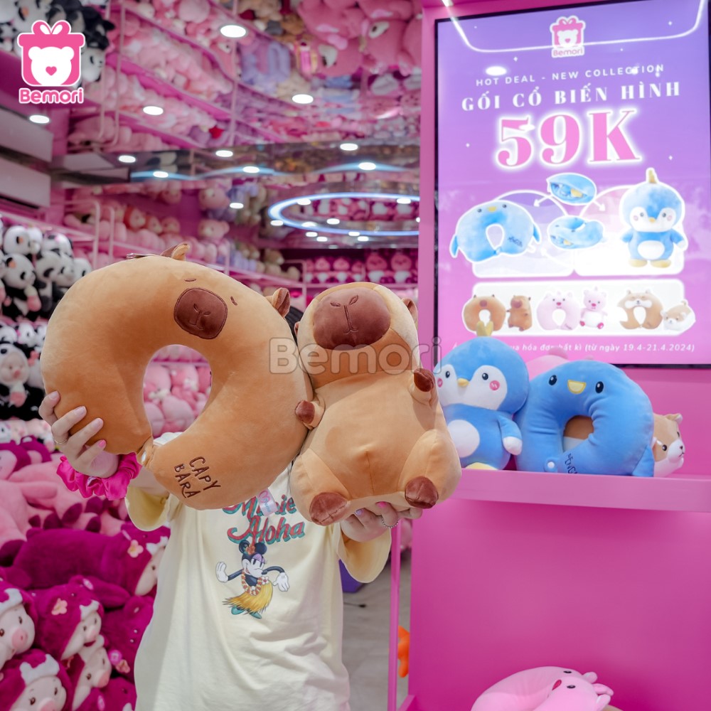 3... 2... 1... "ảo thuật gia" Gối cổ biến hình bắt đầu biểu diễn