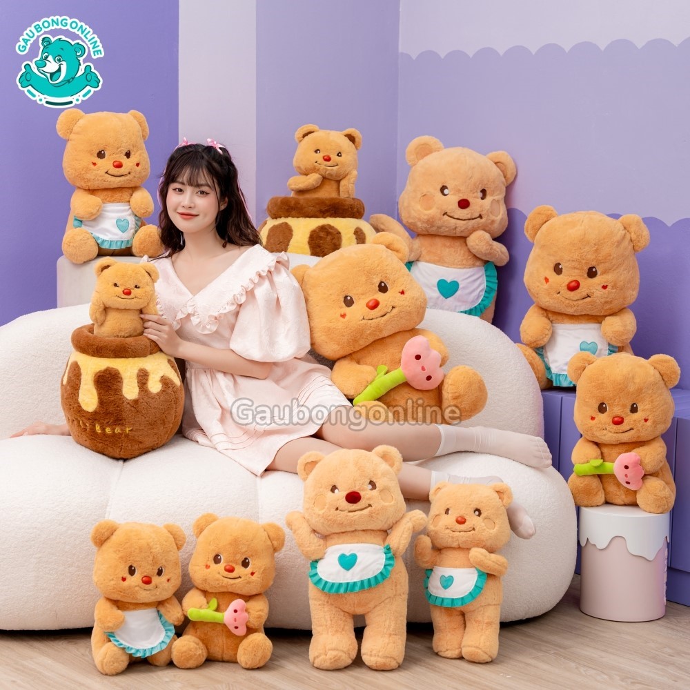 Gấu Bông Butter Bear – món quà ngọt ngào khiến nàng mê