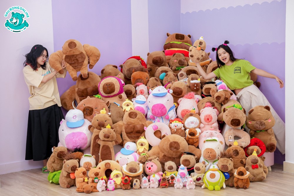 Phiên bản Capybara gấu bông độc lạ có 1 0 2 tại nhà Gấu