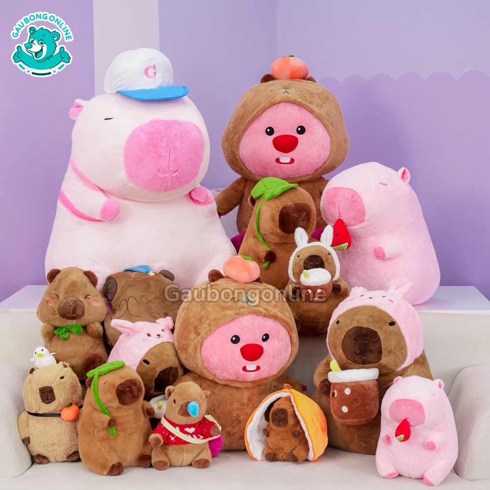 Loopy cosplay Capybara gấp đôi sự dễ thương