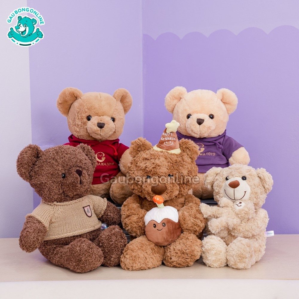 Gấu Bông Teddy Nhỏ nhiều mẫu dễ thương cho bé dịp 1/6