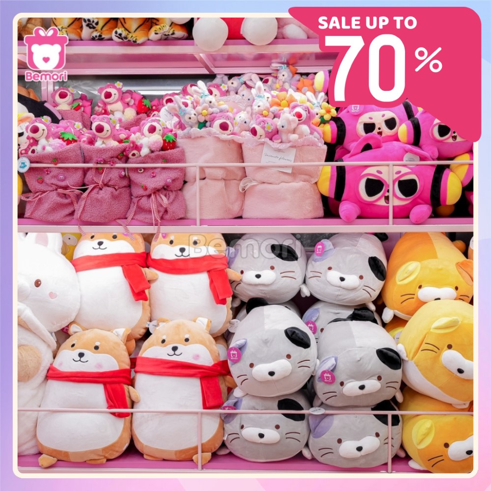 Vô vàn mẫu hoa bông và gấu bông sale khủng tại Bemori