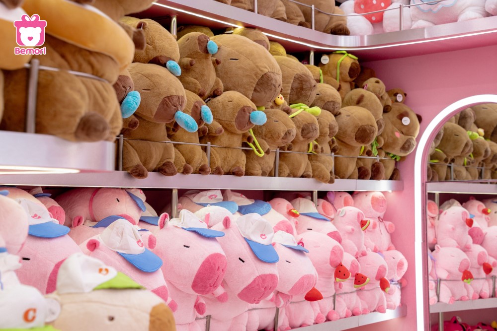 Gấu bông Capybara hot trend tụ hội đông đủ tại Bemori