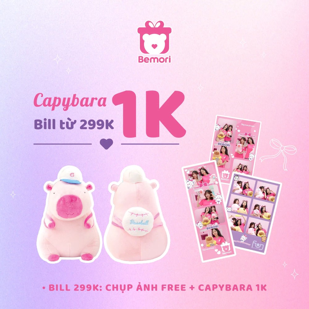 Nhận Gấu Bông Capybara Xinh Xắn Chỉ 1K!
