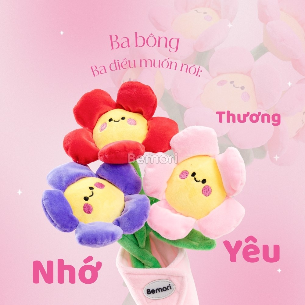 Bó hoa bông 9K