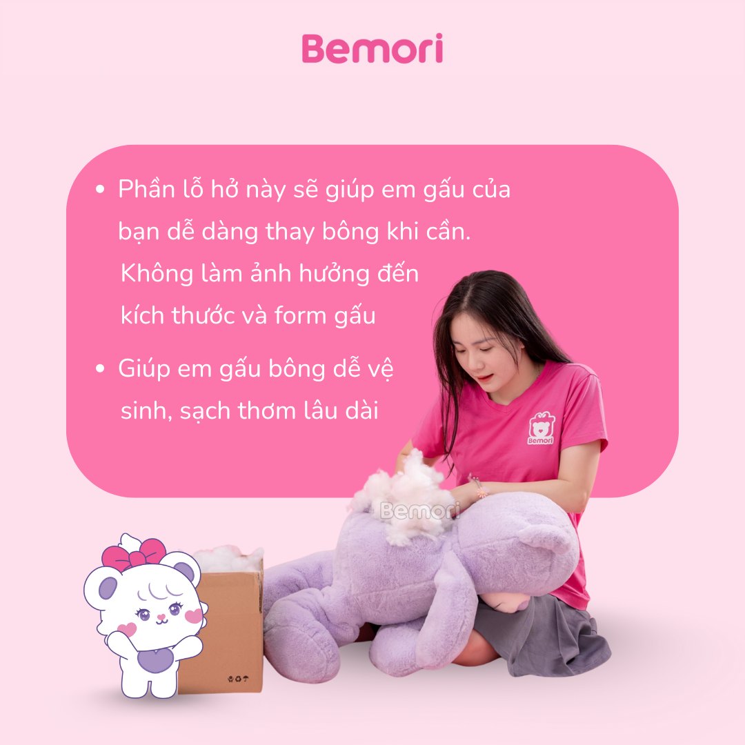 Giúp Gấu Bông “Tái Sinh” Khi Bị Xẹp