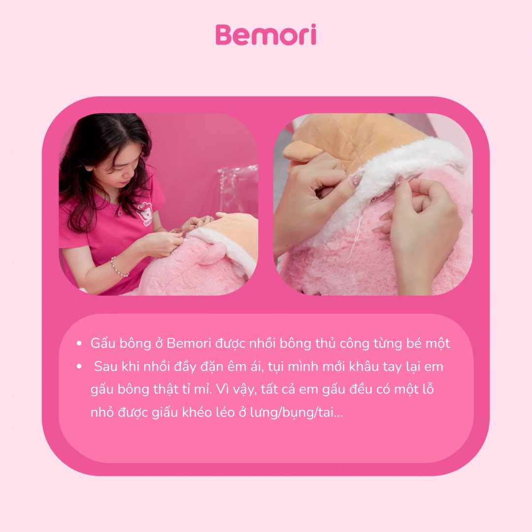 Tại Sao Gấu Bông Bemori Lại Có Đường Chỉ Hở?