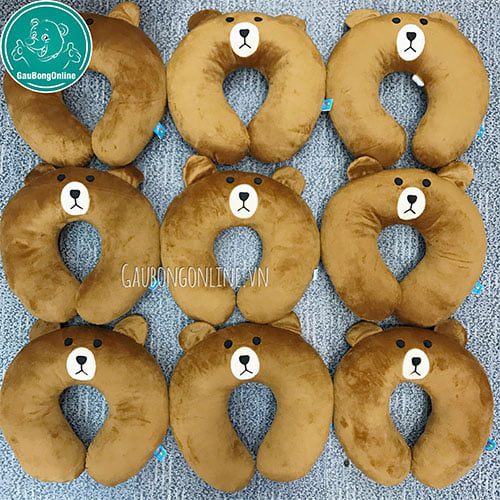 Gối cổ brown