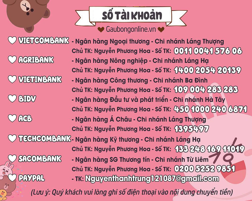 số tài khoản ngân hàng