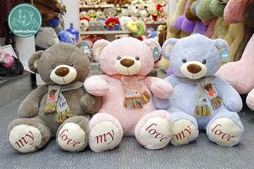 Gấu teddy khăn my love