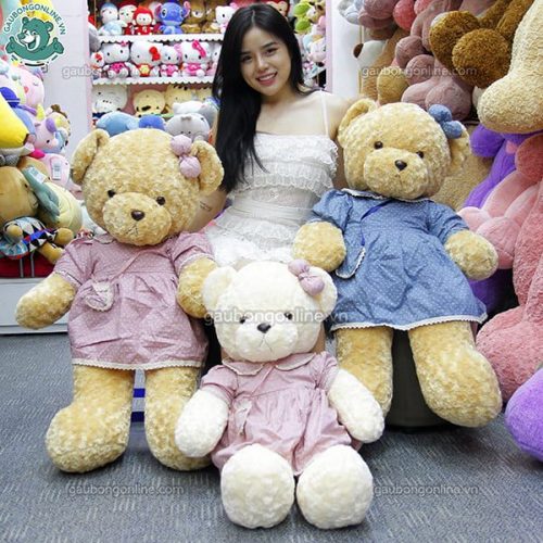 Gấu Bông Teddy Váy Hoa