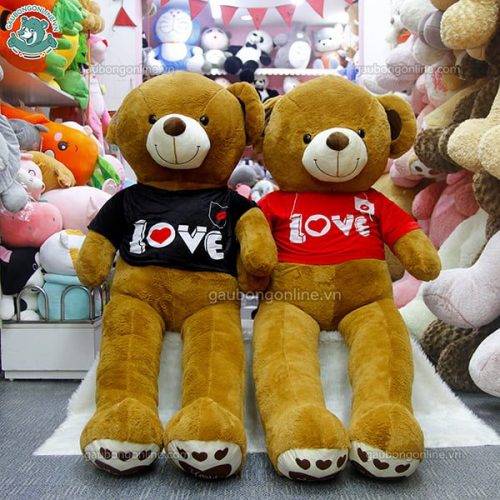 Gấu Bông Teddy Chân Love Áo Love