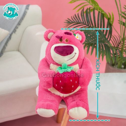 Gấu Bông Lotso Mịn Ngồi Ôm Dâu