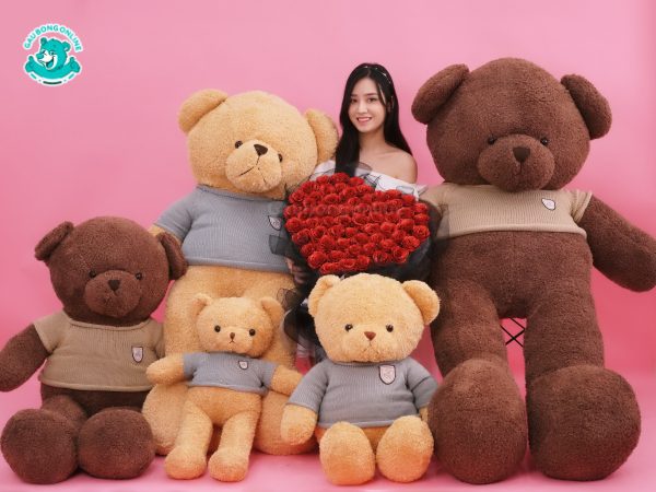 Gấu Teddy Và Hoa Sáp 