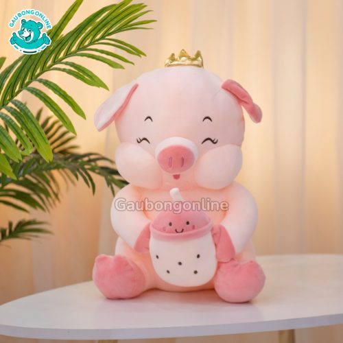 Heo Bông Ôm Trà Sữa
