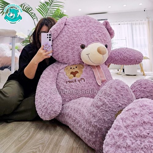 Gấu Bông Teddy Mặt Gấu Ôm Tim 