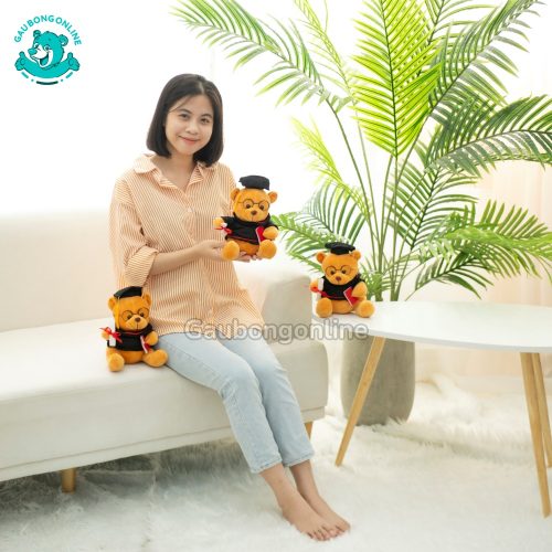 Gấu Bông Cử Nhân Đeo Kính