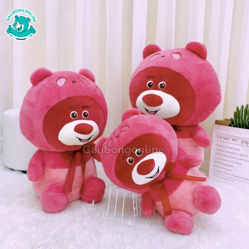 Gấu Bông Lotso Đỏ Mũ Nơ