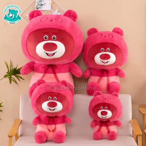 Gấu Bông Lotso Đỏ Mũ Nơ