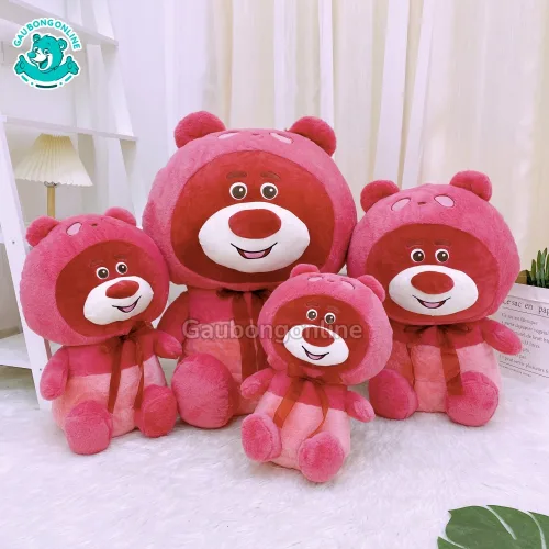 Gấu Bông Lotso Đỏ Mũ Nơ