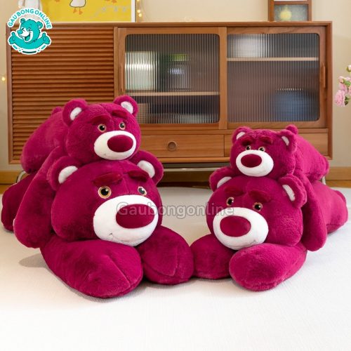 Gấu Bông Lotso Đỏ Nằm