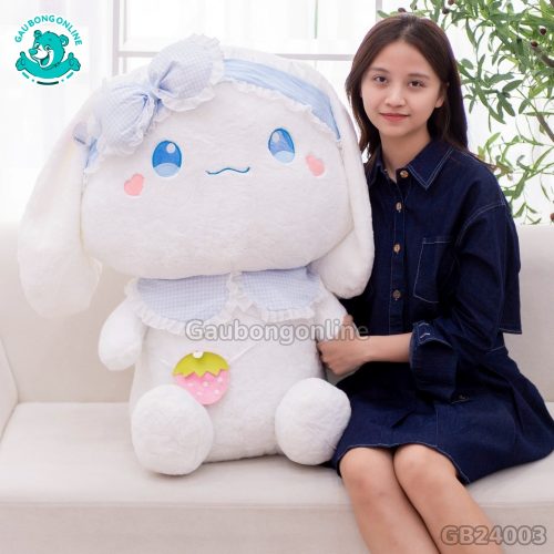 Thỏ Bông Trắng Bụng Dâu