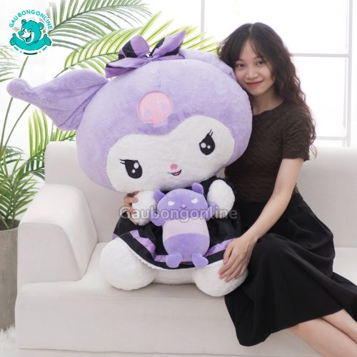 Gấu Bông Kuromi Ôm Gấu (Big Size)