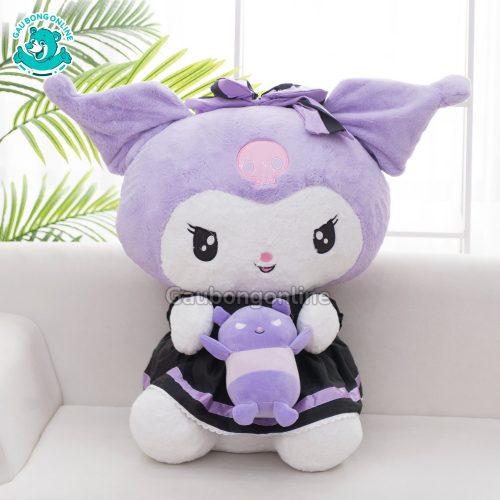 Gấu Bông Kuromi Ôm Gấu