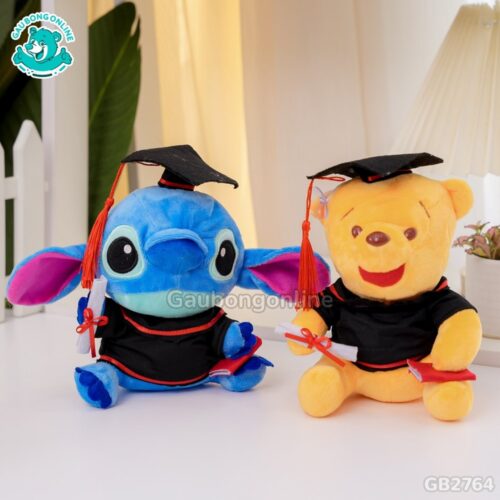 Gấu Tốt Nghiệp Hoạt Hình mẫu mã dễ thương