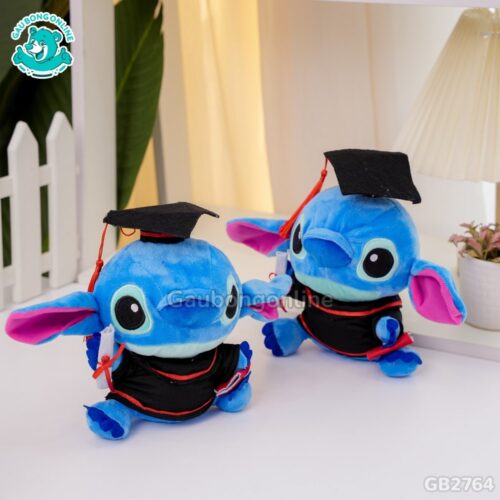 Gấu Tốt Nghiệp Hoạt Hình – Stitch Xanh