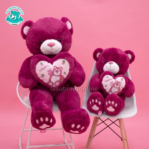 Gấu Bông Teddy Ôm Tim Lotso