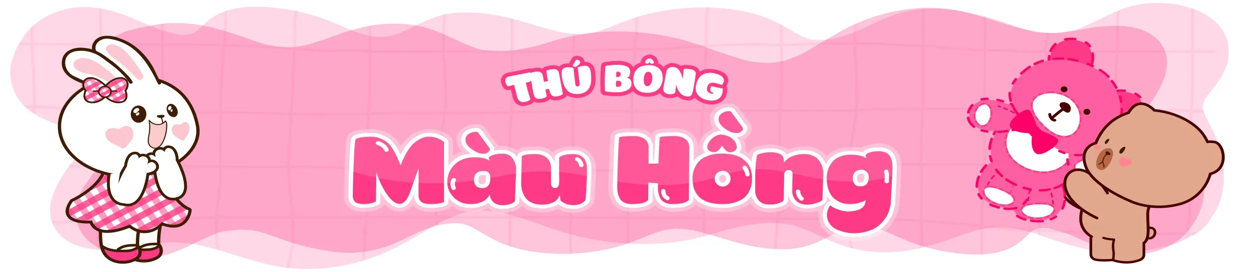 Bộ sưu tập gấu bông màu hồng