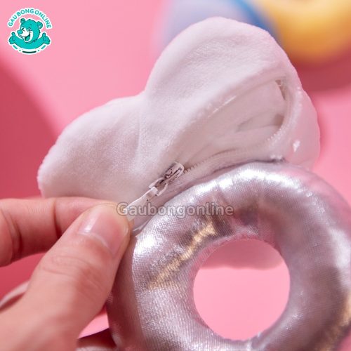 Hộp Nhẫn Bông Hồng Nơ Trắng
