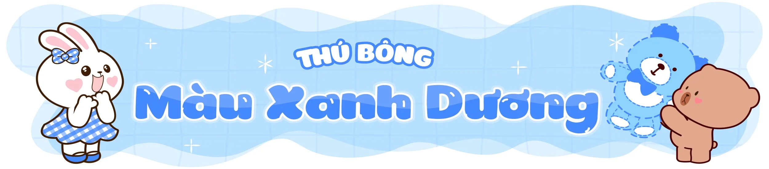 Bộ sưu tập gấu bông xanh dương