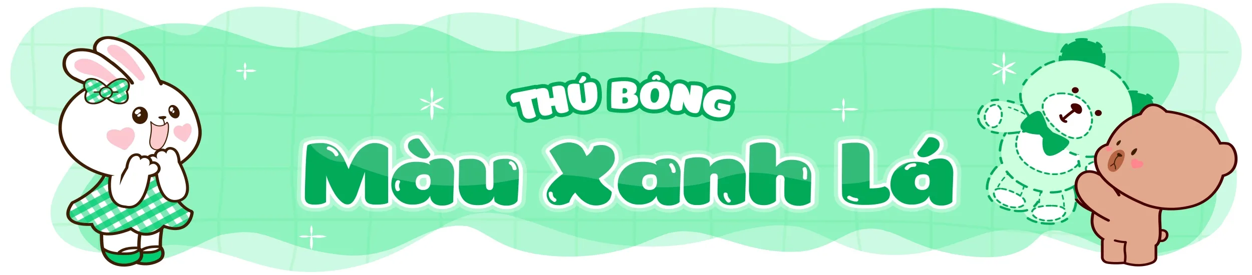 Bộ sưu tập gấu bông xanh lá