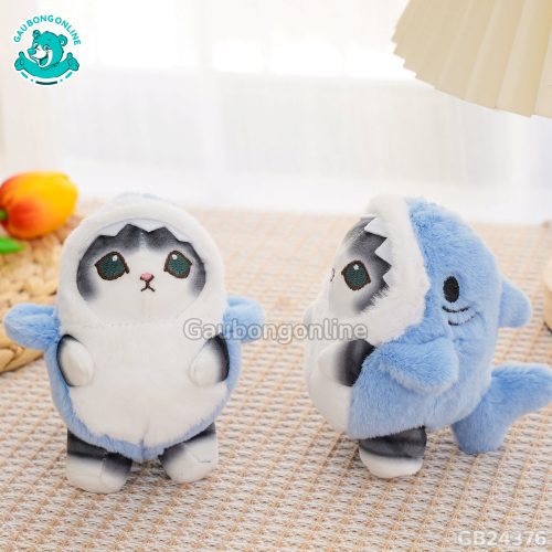 Móc Khóa Mèo Mofusand Cosplay Cá Mập