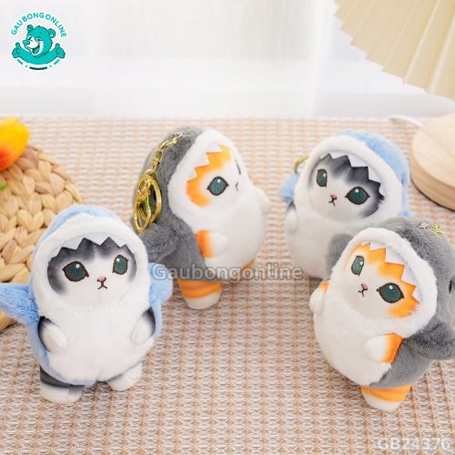 Móc Khóa Mèo Mofusand Cosplay Cá Mập