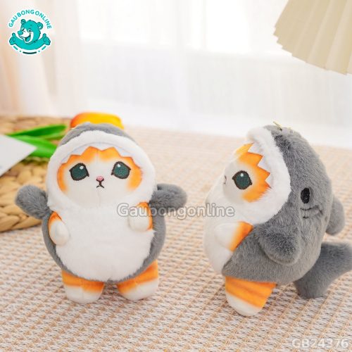 Móc Khóa Mèo Mofusand Cosplay Cá Mập