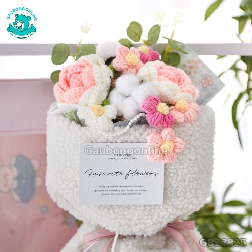 Bó Hoa Gấu Bông Vải