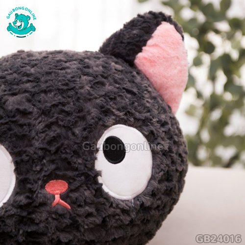 Mèo Bông Đen Mắt Liếc Ngồi