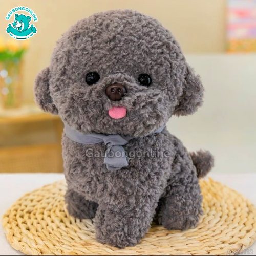 Chó Bông Lông Xù Ngồi