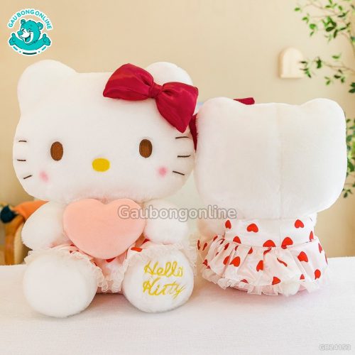 Mèo Bông Kitty Váy Ôm Tim