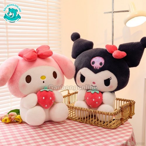 Gấu Bông Kuromi Ôm Dâu