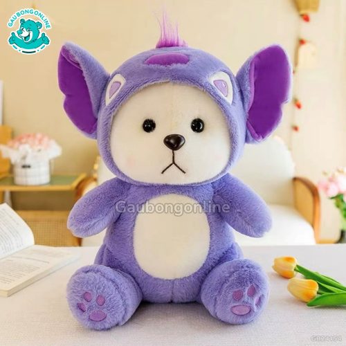 Gấu Bông Lena Cosplay Stitch Tím