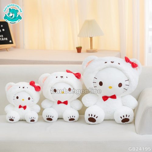 Mèo Kitty Cosplay Gấu Trắng
