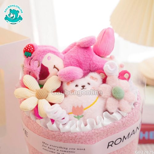 Set Bó Hoa Vải Lotso - Hoa Tulip